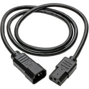 Tripp Lite 4ft Computer Power Cord Extension Cable C14 to C13 10A 18AWG 4' - P004-004