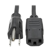 P006-003_Tripp Lite 3ft Computer Power Cord Cable 5-15P to C13 10A 18AWG 3'