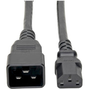 P032-002-2C13_Tripp Lite 2ft Power Cord Y Splitter Cable C20 to 2xC13 Heavy Duty 15A 14AWG 2'