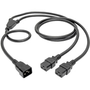 Tripp Lite 6ft Power Cord Extension Y Splitter Cable C19 to C20 20A 12AWG 6' - P036-006-2C19