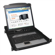 B020-U08-19-IP_Tripp Lite NetDirector B020-U08-19-IP Rackmount LCD with KVM - Steel Housing