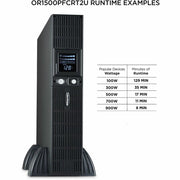 CyberPower OR1500PFCRT2U PFC Sinewave UPS System 1500VA 900W Rack/Tower PFC compatible Pure sine wave - OR1500PFCRT2U