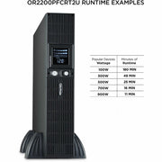 CyberPower OR2200PFCRT2U PFC Sinewave UPS System 2000VA 1540W Rack/Tower PFC compatible Pure sine wave - OR2200PFCRT2U