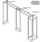 Tripp Lite by Eaton SRLADDERATTACH Mounting Bracket for Cable Ladder - Black - SRLADDERATTACH