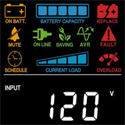 CyberPower UPS Systems CP1350PFCLCD PFC Sinewave -  Capacity: 1350VA / 880W - CP1350PFCLCD