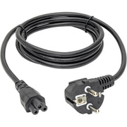 Tripp Lite 6ft 2-Prong Computer Power Cord European Cable C5 to SCHUKO CEE 7/7 Plug 2.5A 6' - P058-006