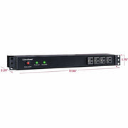 CyberPower Rackbar Surge Suppressor RM 1U RKBS15S4F8R 15A 12-Outlet - RKBS15S4F8R