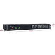 CyberPower Rackbar Surge Suppressor RM 1U RKBS15S6F12R 15A 18-Outlet - RKBS15S6F12R