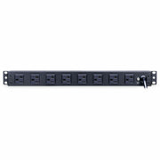 CyberPower Rackbar Surge Suppressor RM 1U RKBS20S2F8R 20A 10-Outlet - RKBS20S2F8R