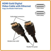 Tripp Lite series P569-003 High Speed HDMI Cable with Ethernet - P569-003