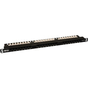 Tripp Lite 24-Port Cat6 Cat5 Patch Panel Rackmount 568A/B 110 Punch down RJ45 0.5URM - N252-024-HU