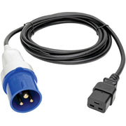 Tripp Lite 10ft Power Cord Extension Cable IEC309 to C19 Heavy Duty 16A 10' - P070-010