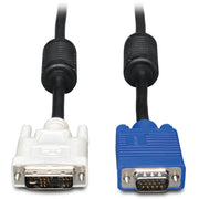 Tripp Lite 6ft DVI to VGA Monitor Cable Shielded with RGB High Resolution DVI-A to HD15 M/M 6' - P556-006