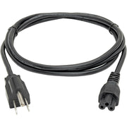 Tripp Lite 6ft Laptop / Notebook Power Cord Cable 5-15P to C5 10A 18AWG 6' - P013-006