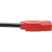 Tripp Lite 4ft Computer Power Cord Cable 5-15P to C13 Red 10A 18AWG 4' - P006-004-RD