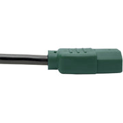 Tripp Lite 4ft Computer Power Cord Extension Cable C14 to C13 Green 10A 18AWG 4' - P004-004-GN