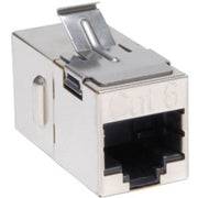 Tripp Lite by Eaton Cat6 Straight Through Shielded Modular In-line "Snap-in" Coupler (RJ45 F/F) - N235-001-SH