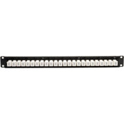 Tripp Lite 24-Port Cat6 Cat5e Patch Panel Low Profile Feed Through Rackmount RJ45 1U TAA - N250-024-LP