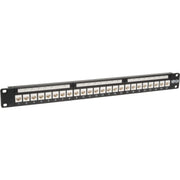 Tripp Lite 24-Port Cat6 Cat5e Patch Panel Low Profile Feed Through Rackmount RJ45 1U TAA