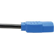 Tripp Lite 4ft Computer Power Cord Extension Cable C14 to C13 Blue 10A 18AWG 4' - P004-004-BL