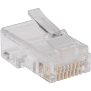 N030-100-FL_Tripp Lite by Eaton N030-100-FL 100-Pack of RJ45 Plugs for Flat Solid / Stranded Conductor Cable