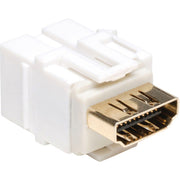 Tripp Lite HDMI Keystone Jack Snap-in Insert Module Coupler F/F White - P164-000-KJ-WH