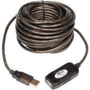 U026-10M_Tripp Lite by Eaton 10-meter ( 3.28 ft. ) USB2.0 A/A Hi-Speed Active Extension / Repeater Cable