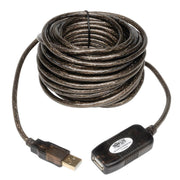 U026-10M_Tripp Lite by Eaton 10-meter ( 3.28 ft. ) USB2.0 A/A Hi-Speed Active Extension / Repeater Cable