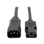 P004-010_Tripp Lite 10ft Computer Power Cord Extension Cable C14 to C13 10A 18AWG 10'