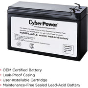 CyberPower RB1280A UPS Replacement Battery Cartridge - RB1280A