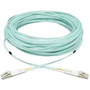 Tripp Lite series 8M (26-ft.) 10Gb Duplex MMF 50/125 OM3 LSZH Patch Cable (LC/LC) - Aqua - N820-08M