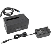 Tripp Lite by Eaton Quick Dock U339-000 Drive Dock - USB 3.0 Host Interface External - Black - U339-000