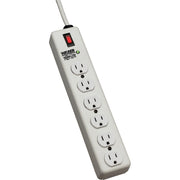 DG115-SI_Tripp Lite Waber Surge Protector Strip 6 outlet 6' Cord 2100 Joules