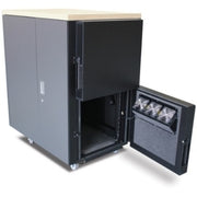 APC by Schneider Electric NetShelter CX 24U Secure Soundproof Server Room in a Box Enclosure - AR4024A