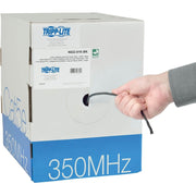 Tripp Lite by Eaton Cat5e 350 MHz Bulk Solid-Core PVC Cable, Black, 1000 ft - N022-01K-BK