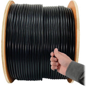 Tripp Lite by Eaton Cat5e 350 MHz Bulk Solid-Core PVC Cable, Black, 1000 ft - N022-01K-BK