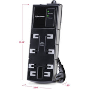 CyberPower CSB808 Essential 8-Outlets Surge Suppressor 8FT Cord - Plain Brown Boxes - CSB808