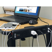 Tripp Lite Surge Protector Power Strip Desk Mount 120V USB 6 Outlet 6' Cord - 6 x NEMA 5-15R - 1875 VA - 2100 J - 120 V AC Input - 5 V DC Output - TLP606DMUSB