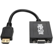Tripp Lite 6in HDMI to VGA Adapter Converter with Audio Video for Ultrabook / Laptop / Desktop 6" - P131-06N