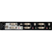 Tripp Lite by Eaton 2-Port Dual Monitor DVI KVM Switch with Audio and USB 2.0 Hub, Cables included - B004-2DUA2-K