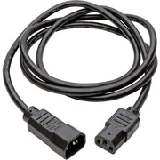 Tripp Lite 5ft Computer Power Cord Extension Cable C14 to C13 13A 16 AWG 5' - P004-005-13A