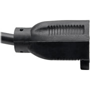 Tripp Lite 19in Power Cord Extension Y Splitter Cable 5-15P to 5-15R 13A 16AWG 18" - P024-18N-13A-2R