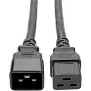 P036-002-6_Tripp Lite 2ft Power Cord Extension Cable C19 to C20 Heavy Duty 20A 12AWG 2' 6-pack 6pc