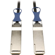 Tripp Lite by Eaton 2 Meter QSFP+ to QSFP+ 40Gb Passive DAC Copper Infiniband Cable - N282-02M-BK