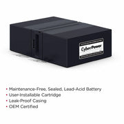 CyberPower RB1280X2B UPS Replacement Battery Cartridge 12V 8AH - RB1280X2B