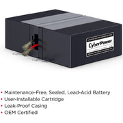 CyberPower RB1280X2D UPS Replacement Battery Cartridge 12V 8AH - RB1280X2D