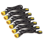 APC by Schneider Electric Power Cord Kit (6 ea), Locking, C13 to C14, 1.2m