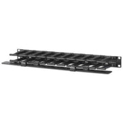 APC by Schneider Electric Horizontal Cable Manager, 1U x 4" Deep, Single-Sided with Cover - AR8602A