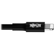 Tripp Lite 3ft Lightning USB Sync/Charge Cable for Apple Iphone / Ipad Black 3' - M100-003-BK