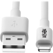 Tripp Lite 3ft Lightning USB Sync/Charge Cable for Apple Iphone / Ipad White 3' - M100-003-WH